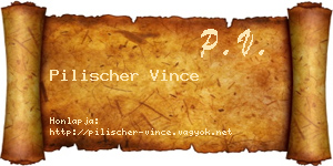 Pilischer Vince névjegykártya